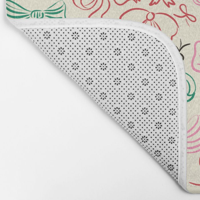 Coquette Holiday Bows Bath Mat Gallery Image 2