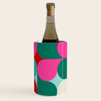 Retro Geo Christmas Drop Pattern - pink, teal, red, green Wine Chiller Gallery Image 3