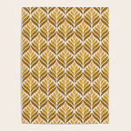 Yellow Retro Flower Pattern Poster Gallery Image 4