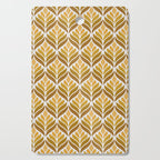 Yellow Retro Flower Pattern Cutting Board Gallery Image 1