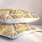 Yellow Retro Flower Pattern Pillow Sham Gallery Image 3
