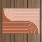 Two Tone Line Curvature XXIX Outdoor Rug Gallery Image 1