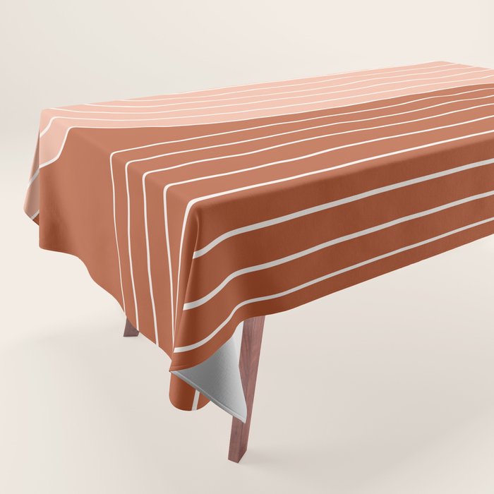 Two Tone Line Curvature XXIX Tablecloth Gallery Image 1