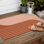 Two Tone Line Curvature XXIX Outdoor Rug Gallery Image 2