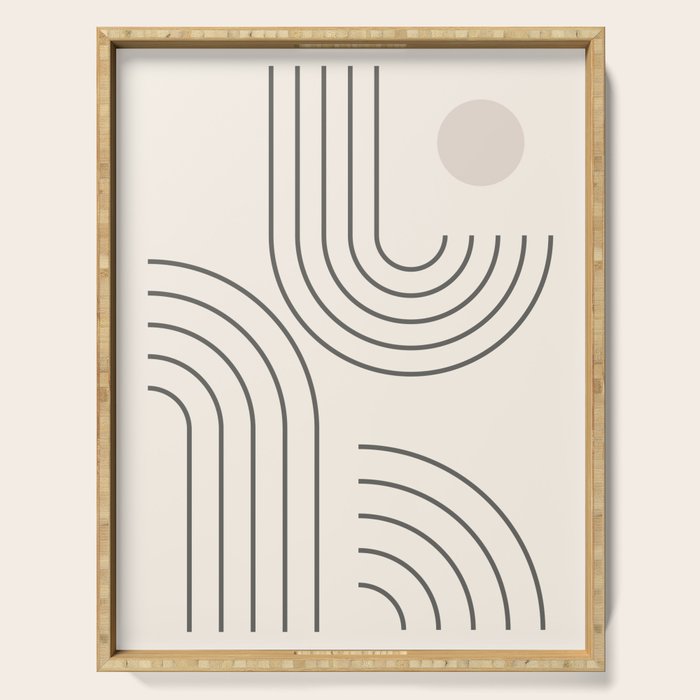 Minimalist #4 Serving Tray Gallery Image 1