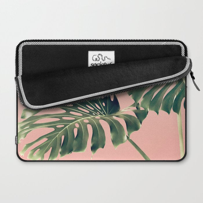 Monstera Blush Laptop Sleeve Gallery Image 2