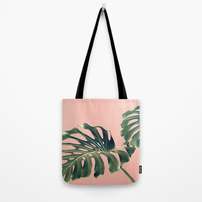 Monstera Blush Tote Bag Gallery Image 2