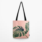 Monstera Blush Tote Bag Gallery Image 2