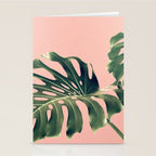 Monstera Blush Stationery Card Gallery Image 2