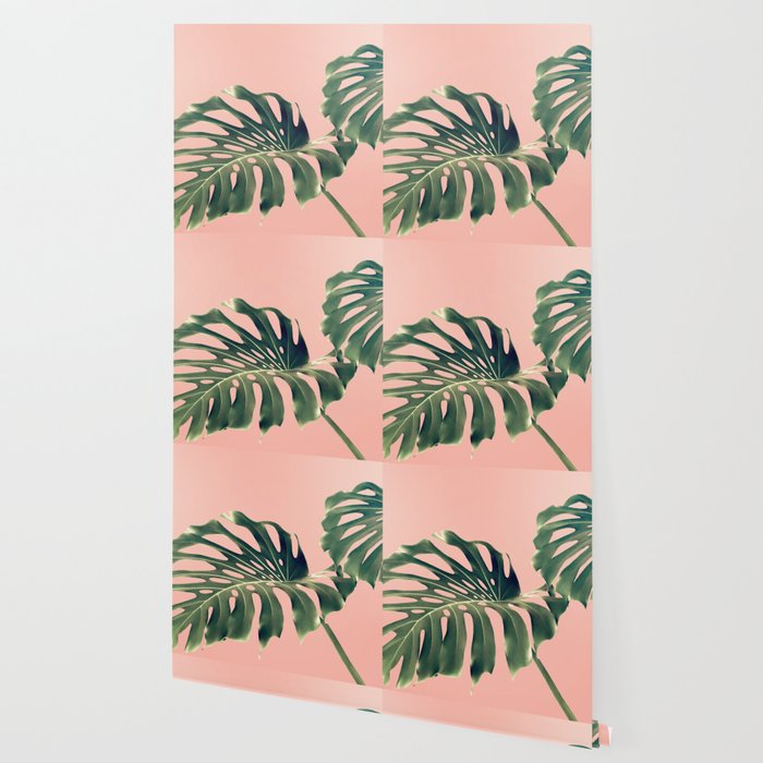 Monstera Blush Wallpaper Gallery Image 2