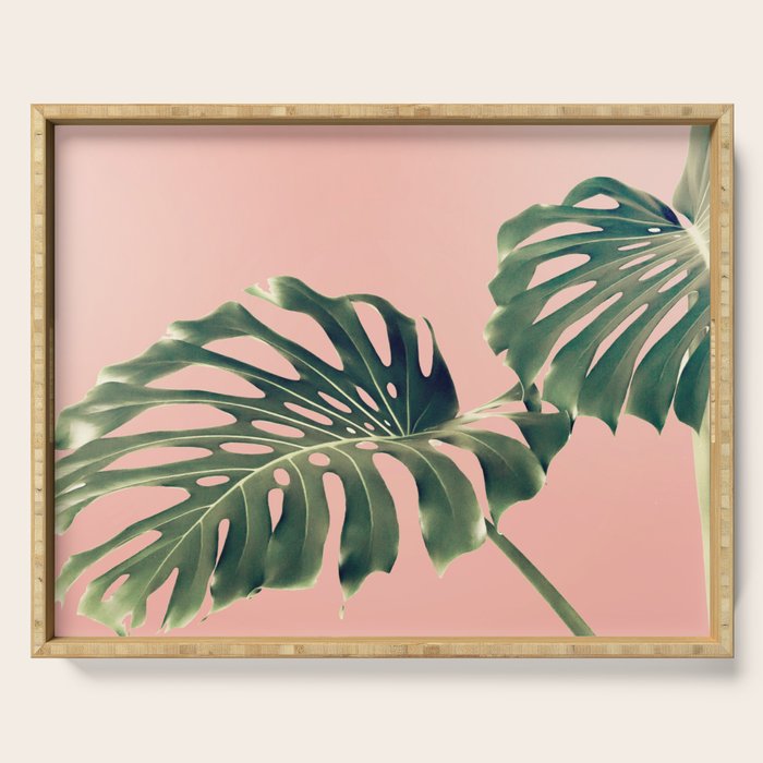 Monstera Blush Serving Tray Gallery Image 1