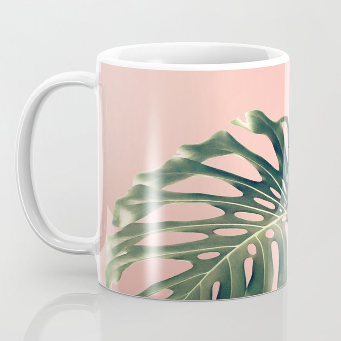 Monstera Blush Coffee Mug Gallery Image 3