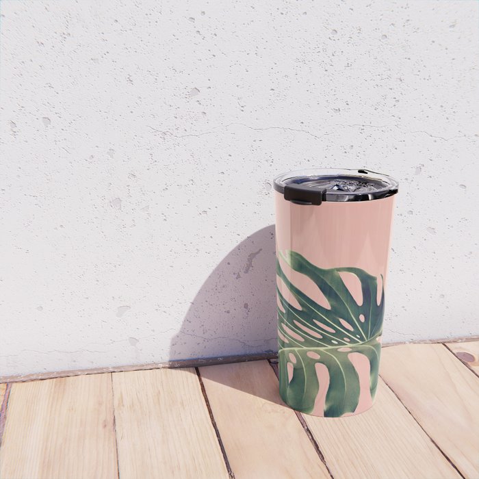 Monstera Blush Travel Mug Gallery Image 4