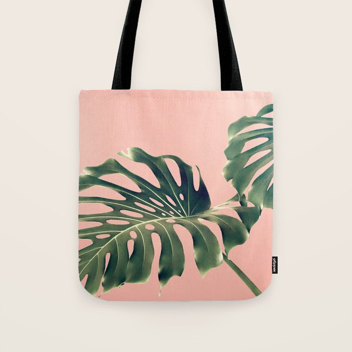Monstera Blush Tote Bag Gallery Image 1