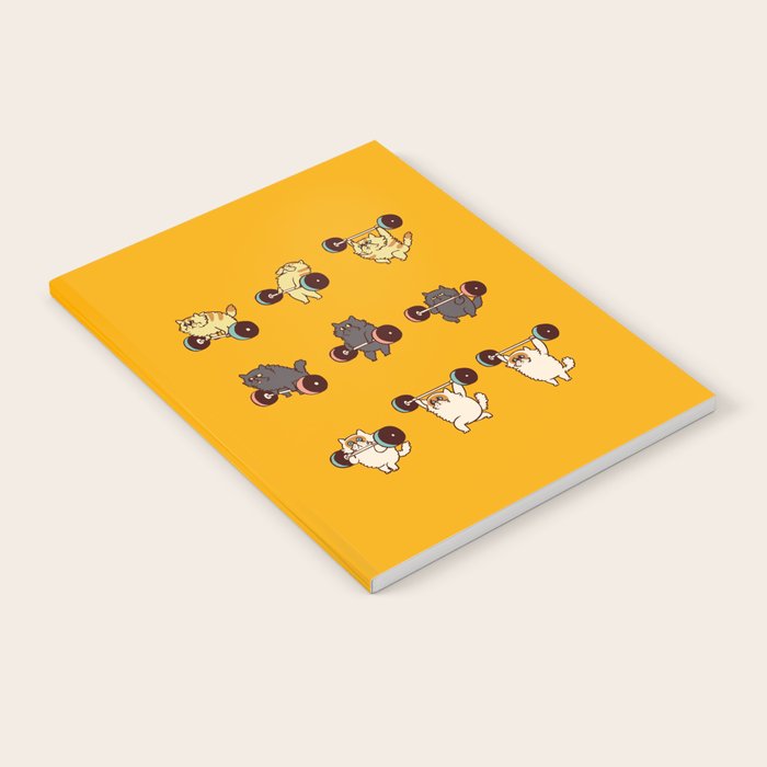 Olympic Lifting Cat Notebook Gallery Image 1