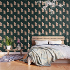 Space Cowboy - Emerald & Peach Wallpaper Gallery Image 3