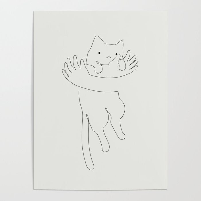 One Line Cat 2: Hug Poster Gallery Image 1