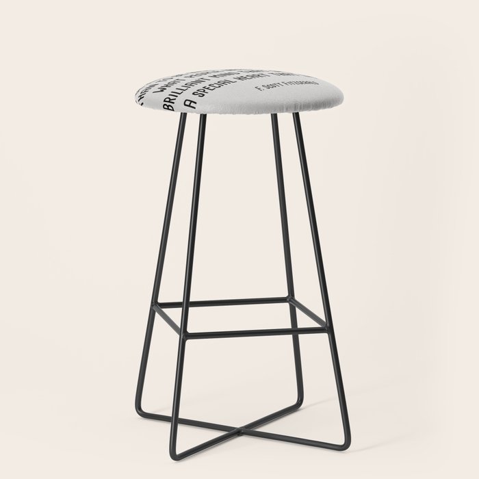 To Be Kind Is More Important... F. Scott Fitzgerald Quote Stool Gallery Image 1