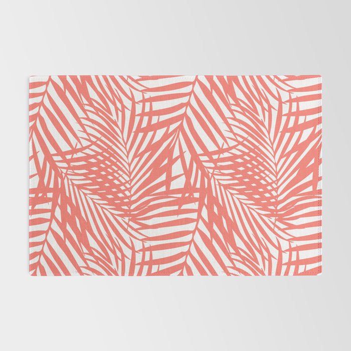 Palm Fronds in Living Coral Rug Gallery Image 2
