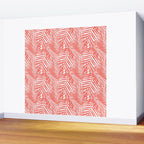 Palm Fronds in Living Coral Wall Mural Gallery Image 2