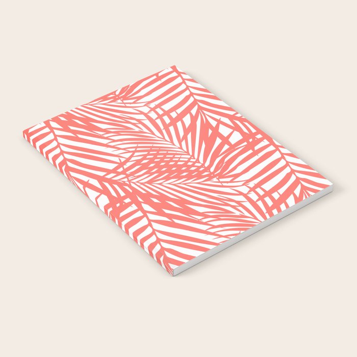 Palm Fronds in Living Coral Notebook Gallery Image 2