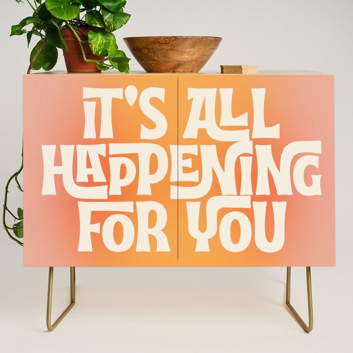 It's All Happening For You - Modern Art Print Credenza Gallery Image 1