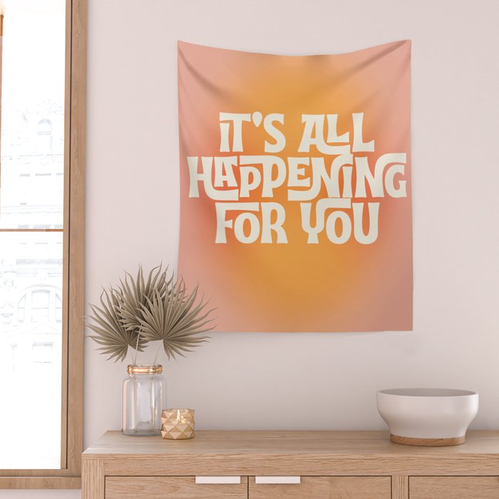 It's All Happening For You - Modern Art Print Wall Tapestry Gallery Image 2