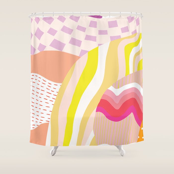 dream state, collage Shower Curtain Gallery Image 1