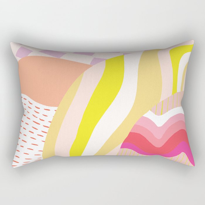 dream state, collage Rectangular Pillow Gallery Image 1