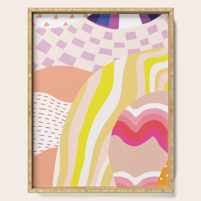 dream state, collage Serving Tray Gallery Image 1