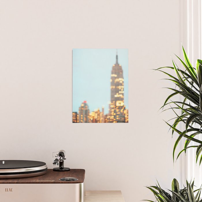 Empire State Night Lights Poster Gallery Image 2