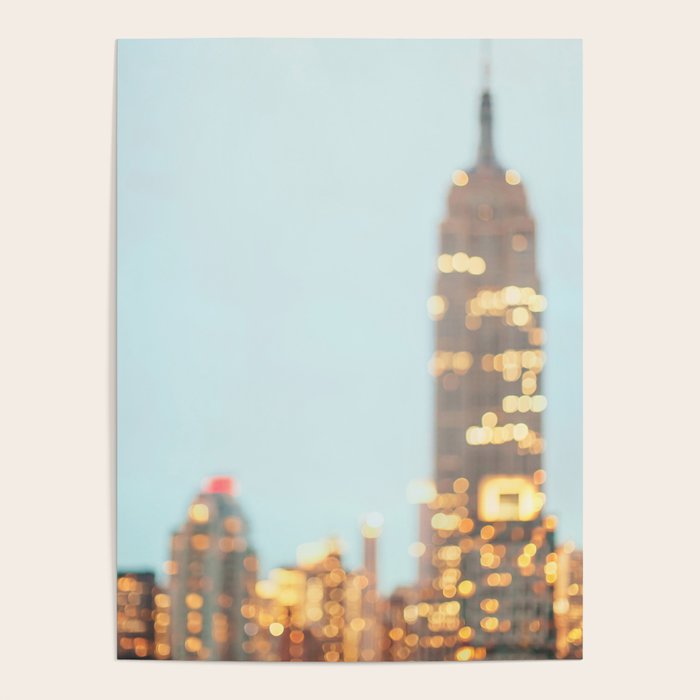Empire State Night Lights Poster Gallery Image 4