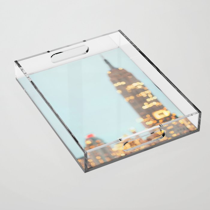 Empire State Night Lights Acrylic Tray Gallery Image 1