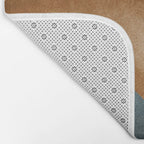 Brushstroke rainbows - teal Bath Mat Gallery Image 2