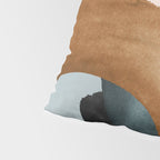 Brushstroke rainbows - teal Pillow Sham Gallery Image 4