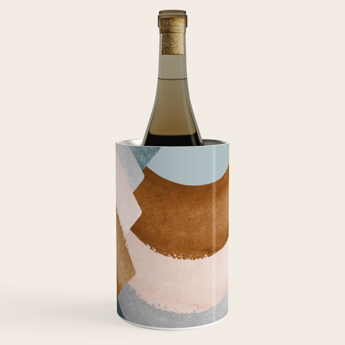 Brushstroke rainbows - teal Wine Chiller Gallery Image 3
