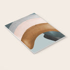 Brushstroke rainbows - teal Notebook Gallery Image 3