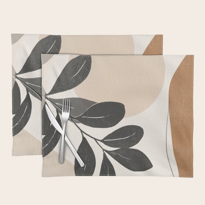 Abstract Art /Minimal Plant 22 Placemat Gallery Image 1