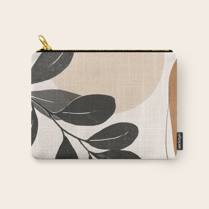 Abstract Art /Minimal Plant 22 Carry All Pouch Gallery Image 1