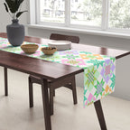 Checkerboard Quilt - Pastel Colors Table Runner Gallery Image 2