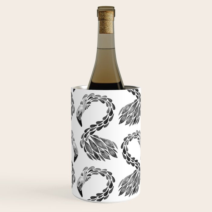 Miami Flamingo - Black Ink Wine Chiller Gallery Image 3