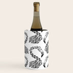 Miami Flamingo - Black Ink Wine Chiller Gallery Image 1