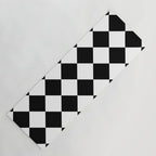 Checkered (Black and White) Yoga Mat Gallery Image 1