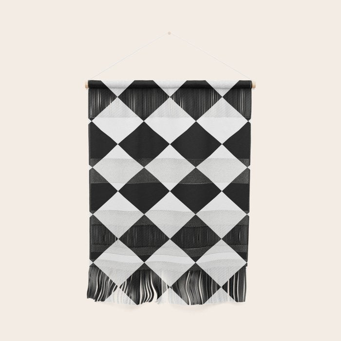 Checkered (Black and White) Wall Hanging Gallery Image 1
