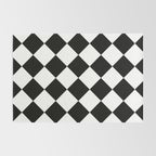 Checkered (Black and White) Rug Gallery Image 2