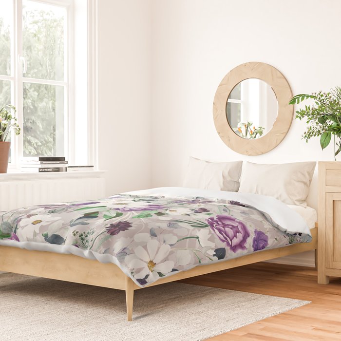 Lush lilac garden Duvet Cover Gallery Image 2
