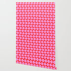 Preppy Pink and Red Plectrum Geo Pattern Wallpaper Gallery Image 2