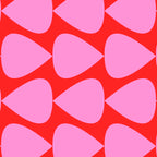 Preppy Pink and Red Plectrum Geo Pattern Coffee Mug Gallery Image 2
