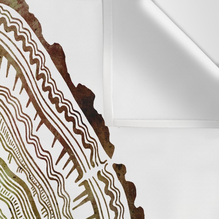 Tree Rings - Watercolor Ombre Wall Tapestry Gallery Image 3