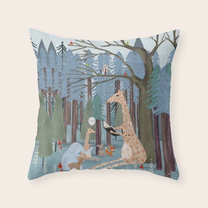 little story time Throw Pillow Gallery Image 6